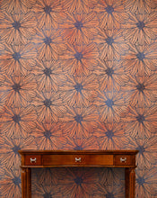 Carregar imagem no visualizador da galeria, Flower Wallpaper - Botanical Wallpaper - Wildflower Nature Pattern - Floral Peel and Stick Wall Mural. Peach Color Blossom Flower Mural. #6559