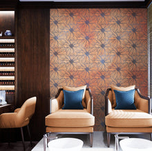 Carregar imagem no visualizador da galeria, Flower Wallpaper - Botanical Wallpaper - Wildflower Nature Pattern - Floral Peel and Stick Wall Mural. Peach Color Blossom Flower Mural. #6559