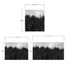 Carregar imagem no visualizador da galeria, Foggy Forest Wall Mural. Peel and Stick Wallpaper. Monotone Grey Nature Wallpaper. Rain Forest Wall Mural. #6560