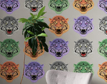 Carregar imagem no visualizador da galeria, Asian Tiger Wallpaper Peel and Stick Wall Mural. #6573