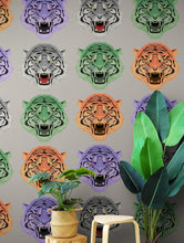 Carregar imagem no visualizador da galeria, Asian Tiger Wallpaper Peel and Stick Wall Mural. #6573