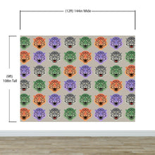 Carregar imagem no visualizador da galeria, Asian Tiger Wallpaper Peel and Stick Wall Mural. #6573