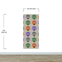Carregar imagem no visualizador da galeria, Asian Tiger Wallpaper Peel and Stick Wall Mural. #6573
