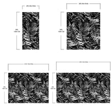 Carregar imagem no visualizador da galeria, Black and White Fern Botanical Wallpaper. Peel and Stick Mural. #6579