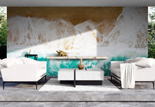 Carregar imagem no visualizador da galeria, Custom Beach House Wallpaper Peel and Stick Mural. Personalized Text / Quote Family Beach Wall Art. #6592