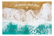 Carregar imagem no visualizador da galeria, Custom Beach House Wallpaper Peel and Stick Mural. Personalized Text / Quote Family Beach Wall Art. #6592