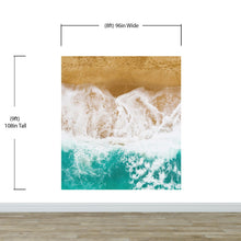 Carregar imagem no visualizador da galeria, Custom Beach House Wallpaper Peel and Stick Mural. Personalized Text / Quote Family Beach Wall Art. #6592