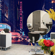 Carregar imagem no visualizador da galeria, Personalized Neon Name on City Billboard Wall Mural. #6595