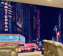 Carregar imagem no visualizador da galeria, Personalized Neon Name on City Billboard Wall Mural. #6595