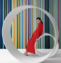 Carregar imagem no visualizador da galeria, Vertical Line Color Stripes Wallpaper. Bright Rainbow Color Lines Wall Mural. #6597