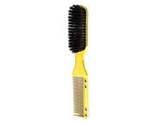 Load image into Gallery viewer, Double-Sided Beard Brush & Beard Comb Barber Brush for Grooming Beard Non-Slip & Sturdy Bristle Brush for Clean Cuts Professional Barber Comb for Beard & Hair Edge Control Brush Barber Accessories