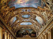 Load image into Gallery viewer, Art The Louvre Museum Paris France Golden Ceilings Wallpaper. Musee du Louvre #6600