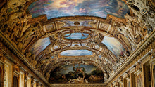 Load image into Gallery viewer, Art The Louvre Museum Paris France Golden Ceilings Wallpaper. Musee du Louvre #6600