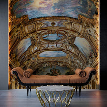 Load image into Gallery viewer, Art The Louvre Museum Paris France Golden Ceilings Wallpaper. Musee du Louvre #6600