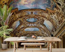 Load image into Gallery viewer, Art The Louvre Museum Paris France Golden Ceilings Wallpaper. Musee du Louvre #6600