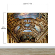 Load image into Gallery viewer, Art The Louvre Museum Paris France Golden Ceilings Wallpaper. Musee du Louvre #6600