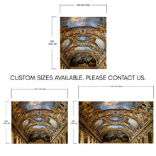 Load image into Gallery viewer, Art The Louvre Museum Paris France Golden Ceilings Wallpaper. Musee du Louvre #6600