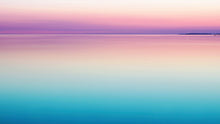 Carregar imagem no visualizador da galeria, Pastel Pink Sunset Ocean Wallpaper Mural - Tropical Calm Waters. #6603