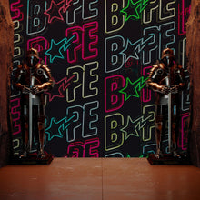 Carregar imagem no visualizador da galeria, Neon Bape Brand Lights Wallpaper Mural. Streetwear Hype Beast Aesthetics. #6604