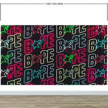 Carregar imagem no visualizador da galeria, Neon Bape Brand Lights Wallpaper Mural. Streetwear Hype Beast Aesthetics. #6604