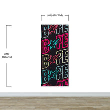 Carregar imagem no visualizador da galeria, Neon Bape Brand Lights Wallpaper Mural. Streetwear Hype Beast Aesthetics. #6604