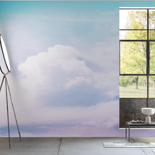 Carregar imagem no visualizador da galeria, Pastel Sky and Clouds Kids Wallpaper Mural - Dreamy Nursery Peel and Stick Wallpaper. #6605