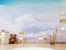 Carregar imagem no visualizador da galeria, Pastel Sky and Clouds Kids Wallpaper Mural - Dreamy Nursery Peel and Stick Wallpaper. #6605