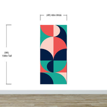 Carregar imagem no visualizador da galeria, Geometric Shapes Contemporary Wall Mural. #6618