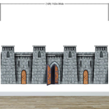 Carregar imagem no visualizador da galeria, Medieval Castle Wallpaper / Peel and Stick Wall Mural. #6620