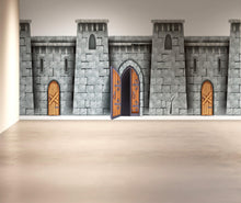 Carregar imagem no visualizador da galeria, Medieval Castle Wallpaper / Peel and Stick Wall Mural. #6620