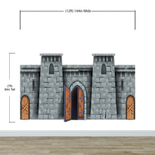 Carregar imagem no visualizador da galeria, Medieval Castle Wallpaper / Peel and Stick Wall Mural. #6620