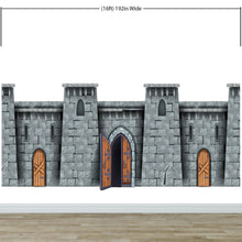 Carregar imagem no visualizador da galeria, Medieval Castle Wallpaper / Peel and Stick Wall Mural. #6620