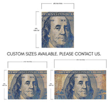 Load image into Gallery viewer, Colorful Money Wallpaper. Benjamin Franklin 100 Dollar Bill Wall Mural. #6642