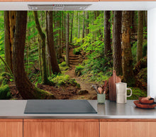 Carregar imagem no visualizador da galeria, Green Forest Woodland Wall Mural – Nature's Embrace Peel and Stick Wallpaper #6647