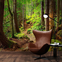 Carregar imagem no visualizador da galeria, Green Forest Woodland Wall Mural – Nature's Embrace Peel and Stick Wallpaper #6647