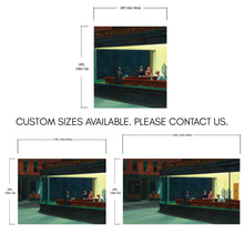 Carregar imagem no visualizador da galeria, Nighthawks Painting Wallpaper. Painting by Edward Hopper. #6654