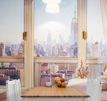 Carregar imagem no visualizador da galeria, New York City Penthouse View Wallpaper Mural. #6660
