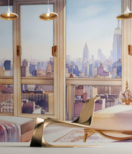 Carregar imagem no visualizador da galeria, New York City Penthouse View Wallpaper Mural. #6660