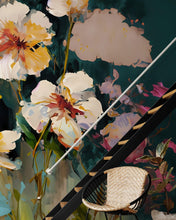 Carregar imagem no visualizador da galeria, Flower Blossoms Wallpaper. Floral Oil Painting Peel and Stick Wall Mural. #6664