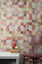 Load image into Gallery viewer, Vintage Grunge Tile Pattern Wallpaper. Aesthetic Wall Decor. #6668