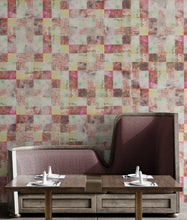 Load image into Gallery viewer, Vintage Grunge Tile Pattern Wallpaper. Aesthetic Wall Decor. #6668