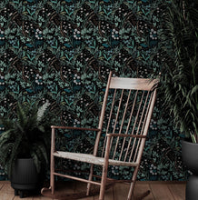 Carregar imagem no visualizador da galeria, Green Fern Floral Botanical Pattern Wallpaper. #6685