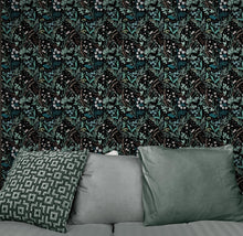 Carregar imagem no visualizador da galeria, Green Fern Floral Botanical Pattern Wallpaper. #6685