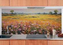 Carregar imagem no visualizador da galeria, Colorful Yellow Flower Field Painting Wallpaper Mural. #6692