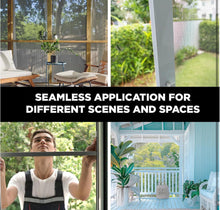 Load image into Gallery viewer, Docazoo DocaScreen Window Screen Replacement - DIY for House Windows, Door, Pool, Porch or Back Patio - Easy to Cut Fiberglass Roll Screen Door Mesh,