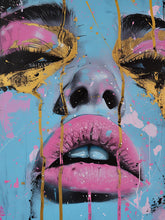 Load image into Gallery viewer, Glamour Girl Abstract Wall Mural Wallpaper. #6818