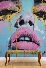 Load image into Gallery viewer, Glamour Girl Abstract Wall Mural Wallpaper. #6818