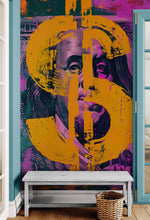 Load image into Gallery viewer, Money, Wealth, Success, Ambition Art Wall Wallpaper. Street Graffiti Art Mural. #6850