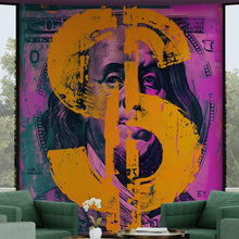 Load image into Gallery viewer, Money, Wealth, Success, Ambition Art Wall Wallpaper. Street Graffiti Art Mural. #6850