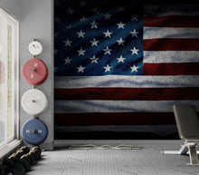 Carregar imagem no visualizador da galeria, USA Flag Waving Wallpaper Mural – Patriotic Peel and Stick American Flag. #6857